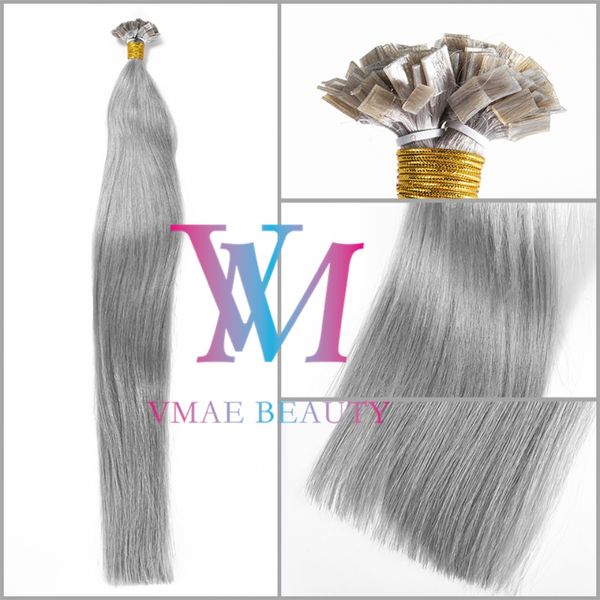 vmae ukrainian flat tip silky straight pre-bonded virgin remy keratin fusion 0.5g/stand 200s double drawn golden gray human hair extensions, Black
vmae ukrainian flat tip silky straight pre-bonded virgin remy keratin fusion 0.5g/stand 200s double drawn golden gray human hair extensions, Black
