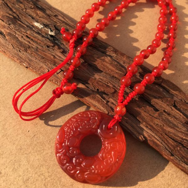 open-light natural red agate pendant pendant obsidian stone-tie ping-man's-made send certificate, Silver
open-light natural red agate pendant pendant obsidian stone-tie ping-man's-made send certificate, Silver
