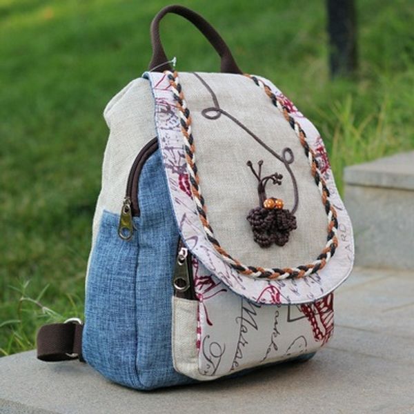 vintage string appliques women traveller backpacksnice prints lady casual zipper&hasp backrack versatile canvas backruck
vintage string appliques women traveller backpacksnice prints lady casual zipper&hasp backrack versatile canvas backruck