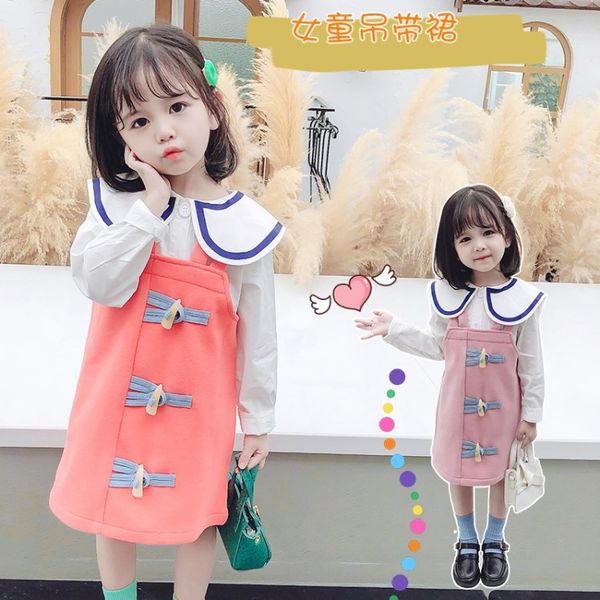 kids designer clothes2020 autumn new childrens and girls cartoon lapel suspender skirt two-piece suit spring and autumn one-piece hair, White
kids designer clothes2020 autumn new childrens and girls cartoon lapel suspender skirt two-piece suit spring and autumn one-piece hair, White