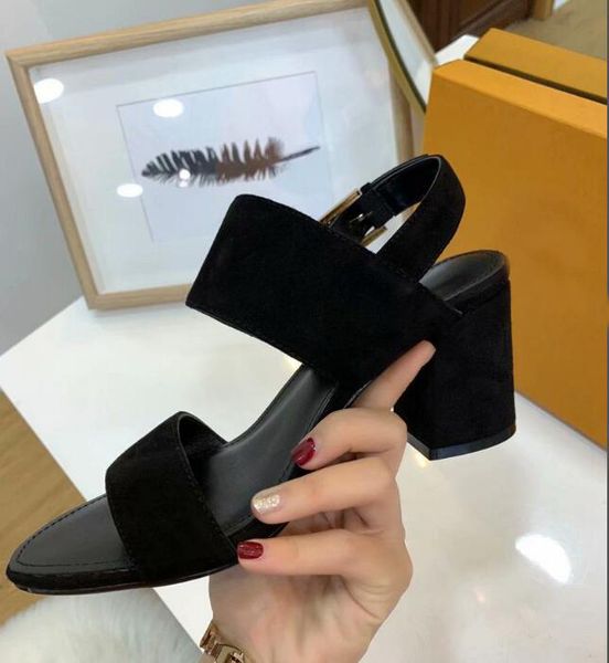 new womens sandals high heel 7cm summer sheep suede leather female buckle strap chunky heel shoes sz35-40, Black
new womens sandals high heel 7cm summer sheep suede leather female buckle strap chunky heel shoes sz35-40, Black
