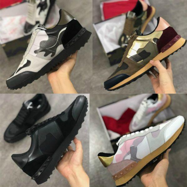 2020 designer camouflage rockrunner sneakers fashion black green low-studded shoes men women genuine leather trainers with box 39
2020 designer camouflage rockrunner sneakers fashion black green low-studded shoes men women genuine leather trainers with box 39