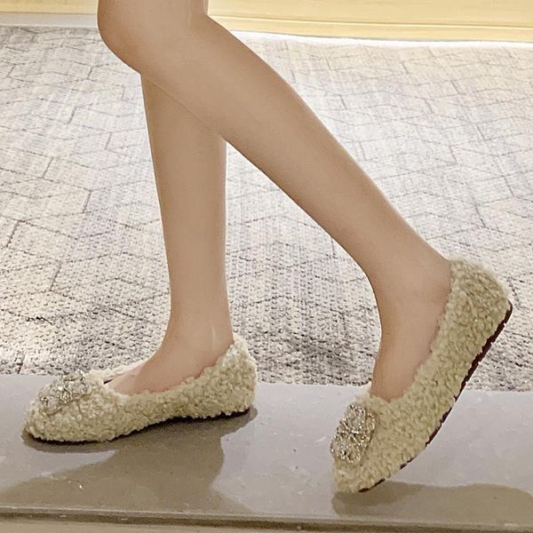 women's casual flock flats lightweight crystal slip on flat with work shoes flats with fur zapatos de mujer medio comodo #3, Black
women's casual flock flats lightweight crystal slip on flat with work shoes flats with fur zapatos de mujer medio comodo #3, Black