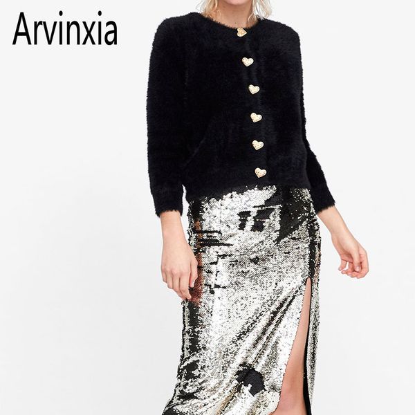 arvinxia fashion solid diamonds buttons woman cardigans new vintage long sleeve lady sweaters v neck single breasted top, White;black
arvinxia fashion solid diamonds buttons woman cardigans new vintage long sleeve lady sweaters v neck single breasted top, White;black