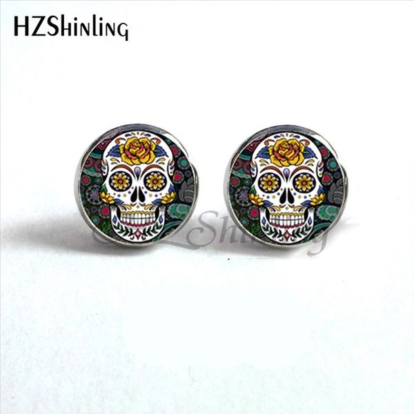 sugar skull studs earrings colorful sugar skull earrings skull jewelry glass cabochon earrings handmade hz4 nes-0010, Golden;silver
sugar skull studs earrings colorful sugar skull earrings skull jewelry glass cabochon earrings handmade hz4 nes-0010, Golden;silver
