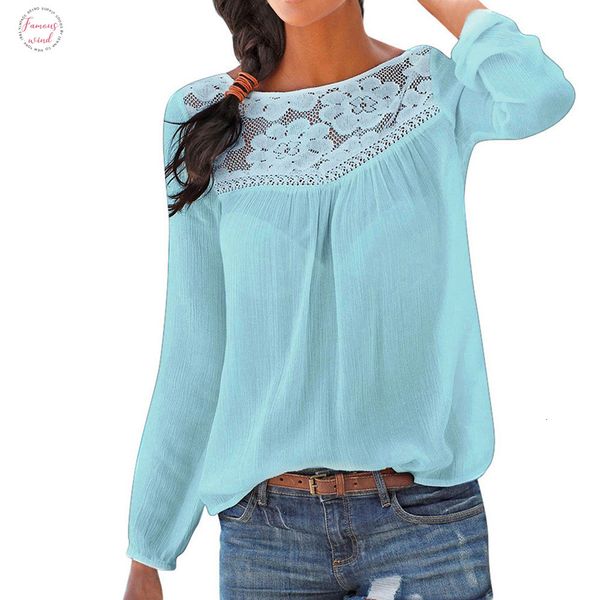 blouse chiffon women fashion casual long sleeve women shirts lace blusas blouses tunic patchwork mujer plus size 30, White
blouse chiffon women fashion casual long sleeve women shirts lace blusas blouses tunic patchwork mujer plus size 30, White