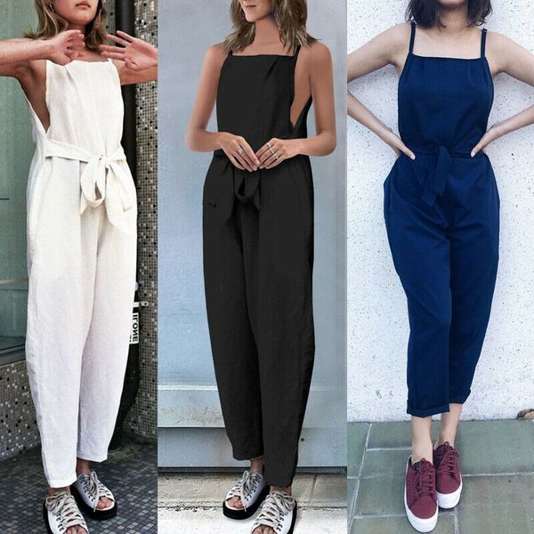 new women ladies fashion casual chic summer jumpsuit sleeveless solid jumpsuits party clubwear plus size, Black;white
new women ladies fashion casual chic summer jumpsuit sleeveless solid jumpsuits party clubwear plus size, Black;white