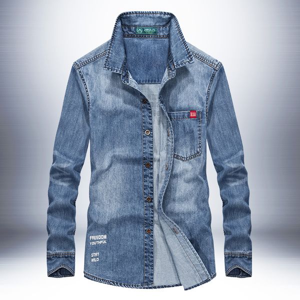 blue denim jeans shirts men long sleeve vintage slim fit regular casual shirt men cotton new plus size s-3xl 4xl, White;black
blue denim jeans shirts men long sleeve vintage slim fit regular casual shirt men cotton new plus size s-3xl 4xl, White;black