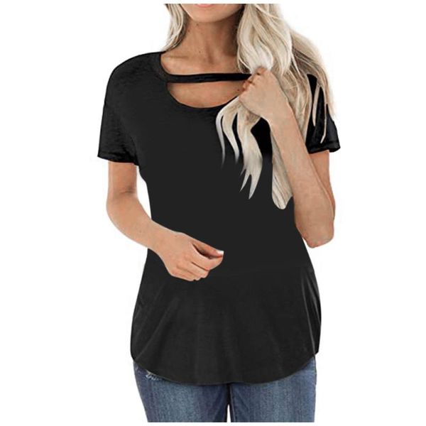 chests cutout t-shirt women's short sleeve o-neck loose tshirt tunics casual femme t-shirts maglietta donna, White
chests cutout t-shirt women's short sleeve o-neck loose tshirt tunics casual femme t-shirts maglietta donna, White