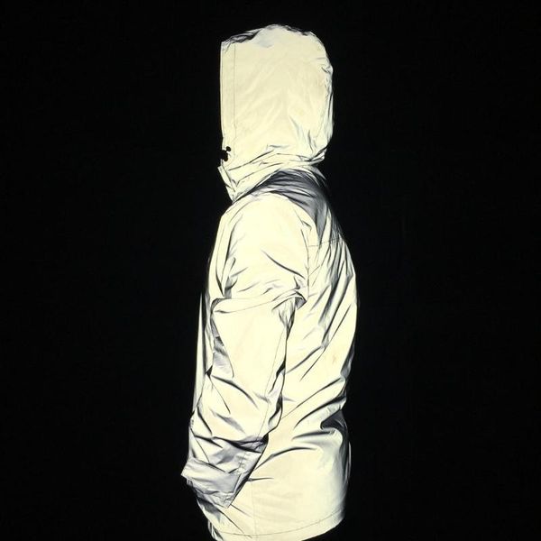spring and autumn men and women fully reflective hooded jacket raincoat jacket europe america couples hip hop sports trench, Black;brown
spring and autumn men and women fully reflective hooded jacket raincoat jacket europe america couples hip hop sports trench, Black;brown