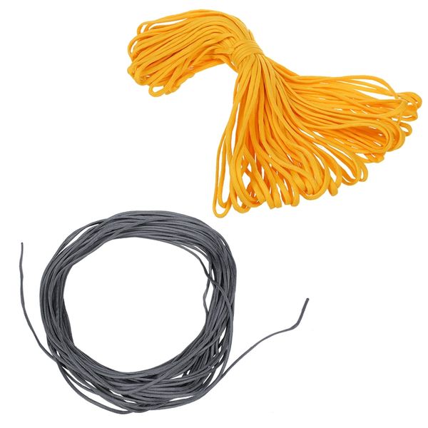 2 pcs 100ft 7 strand 550 survival bushcraft paracord parachute cord lanyard type iii - grey & yellow
2 pcs 100ft 7 strand 550 survival bushcraft paracord parachute cord lanyard type iii - grey & yellow