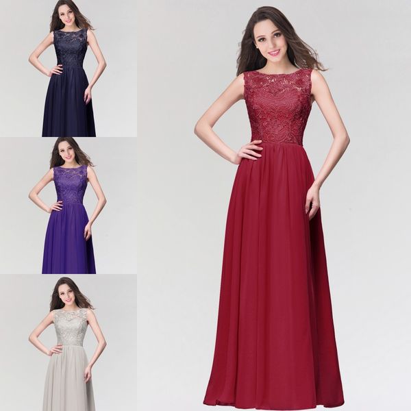 burgundy lace chiffon long bridesmaid dresses sleeveless jewel neck a-line wedding guest maid of honor prom gowns in stock cps463, White;pink
burgundy lace chiffon long bridesmaid dresses sleeveless jewel neck a-line wedding guest maid of honor prom gowns in stock cps463, White;pink