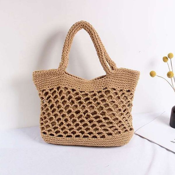 women's bags cotton rope simple solid color buckle hand-woven straw hand bags handmade cotton shoulder bag
women's bags cotton rope simple solid color buckle hand-woven straw hand bags handmade cotton shoulder bag