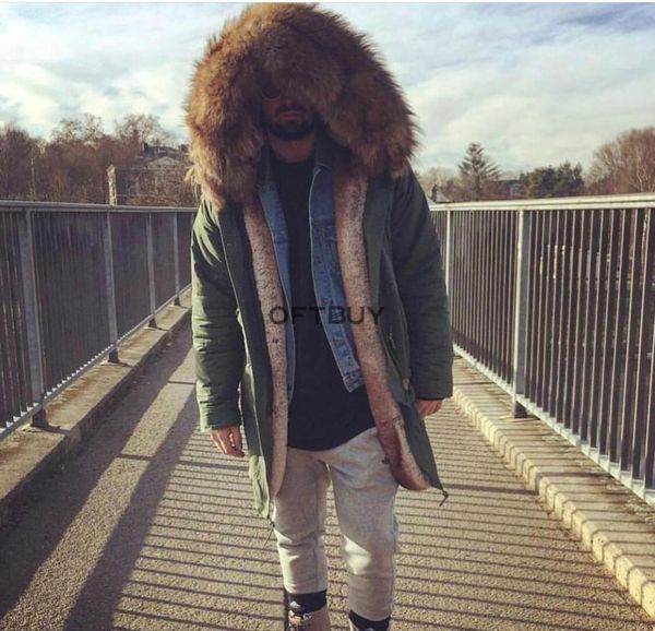 real fur coat brand 2019 plus size winter jacket men parka big natural raccoon fur collar hood thick warm outerwear streetwear, Black
real fur coat brand 2019 plus size winter jacket men parka big natural raccoon fur collar hood thick warm outerwear streetwear, Black