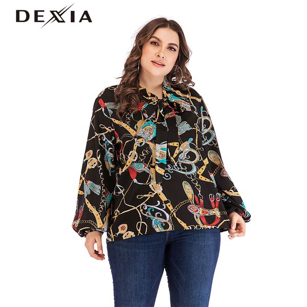 dexia plus size 3xl 4xl blouse and shirt women bow neck printed casual loose lace up big size blouse office work a411##, White
dexia plus size 3xl 4xl blouse and shirt women bow neck printed casual loose lace up big size blouse office work a411##, White