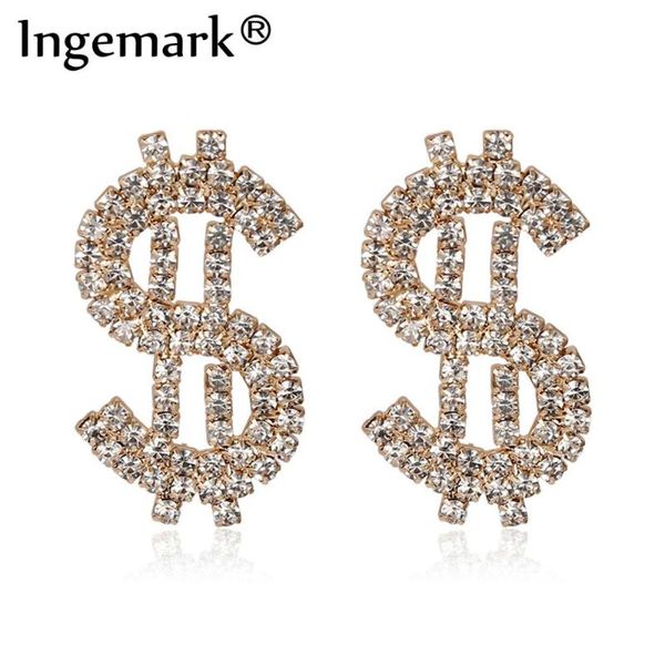 ingemark punk full rhinestone us dollar stud earrings for women statement golden iced out crystal earrings luxury jewelry gifts, Golden;silver
ingemark punk full rhinestone us dollar stud earrings for women statement golden iced out crystal earrings luxury jewelry gifts, Golden;silver