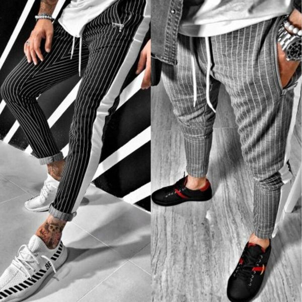 chic stylish men autumn casual striped slim fit trousers running joggers gym sweat long pants male casual pencil pants m-xxl, Black
chic stylish men autumn casual striped slim fit trousers running joggers gym sweat long pants male casual pencil pants m-xxl, Black
