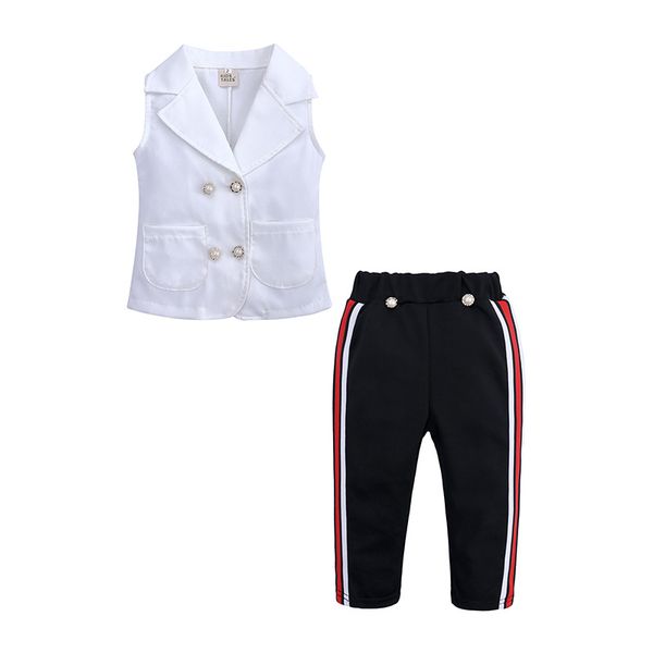 ins summer baby girls clothes set kids sleeveless vest + pants girl 2pcs set children outfits clothing suits 14385, White
ins summer baby girls clothes set kids sleeveless vest + pants girl 2pcs set children outfits clothing suits 14385, White