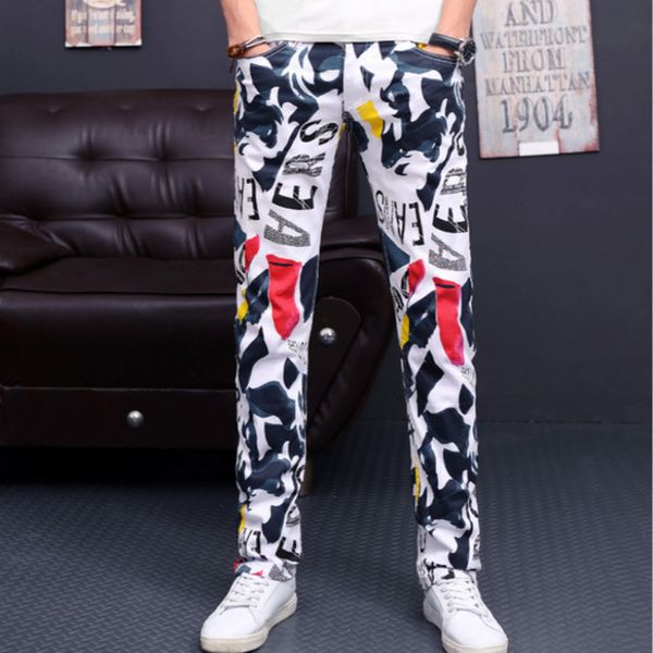 mens denim pants autumn new famous brand man casual pants fashion 3d painted jeans white skinny cotton trousers vaqueros hombre, White;black
mens denim pants autumn new famous brand man casual pants fashion 3d painted jeans white skinny cotton trousers vaqueros hombre, White;black