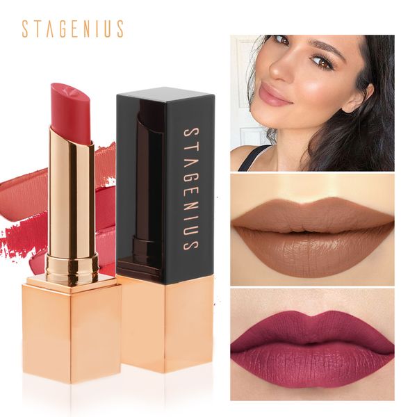 stagenius matte lipstick moisturizer high pigment long lasting makeup beauty lips for lady lipstick cosmetic
stagenius matte lipstick moisturizer high pigment long lasting makeup beauty lips for lady lipstick cosmetic