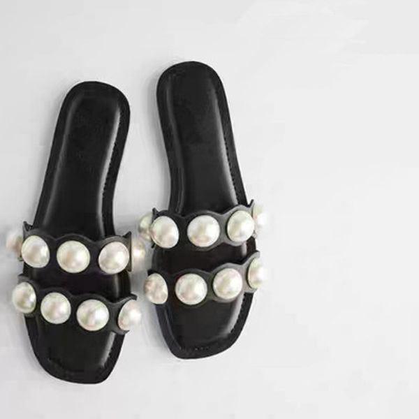2020 летний новый женский pearl flat тапочки женский мода внешние слайды открытым носком тапочки повседневная пляж сандалии, Black
2020 летний новый женский pearl flat тапочки женский мода внешние слайды открытым носком тапочки повседневная пляж сандалии, Black