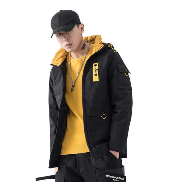 2019 autumn winter black duck downs jacket men casual warm windproof parkas student red yellow down coat hooded zipper outwear
2019 autumn winter black duck downs jacket men casual warm windproof parkas student red yellow down coat hooded zipper outwear