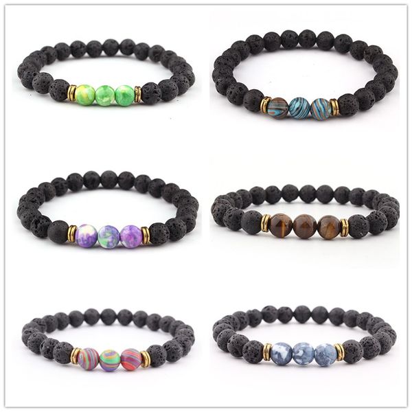 fashion 8mm natural black lava stone rainbow bracelet diy volcano rock essential oil diffuser bracelet for women men
fashion 8mm natural black lava stone rainbow bracelet diy volcano rock essential oil diffuser bracelet for women men