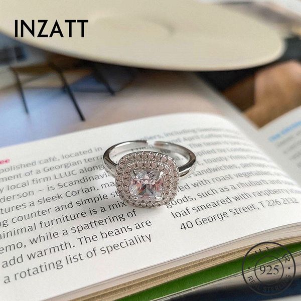 inzareal 925 sterling silver square full zircon adjustable ring for fashion women wedding party fine jewelry accessories, Golden;silver
inzareal 925 sterling silver square full zircon adjustable ring for fashion women wedding party fine jewelry accessories, Golden;silver