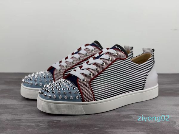 with red bottom sneakers low toe spikes flat red bottom men and women leather sneakers party designer shoes z2, Black
with red bottom sneakers low toe spikes flat red bottom men and women leather sneakers party designer shoes z2, Black