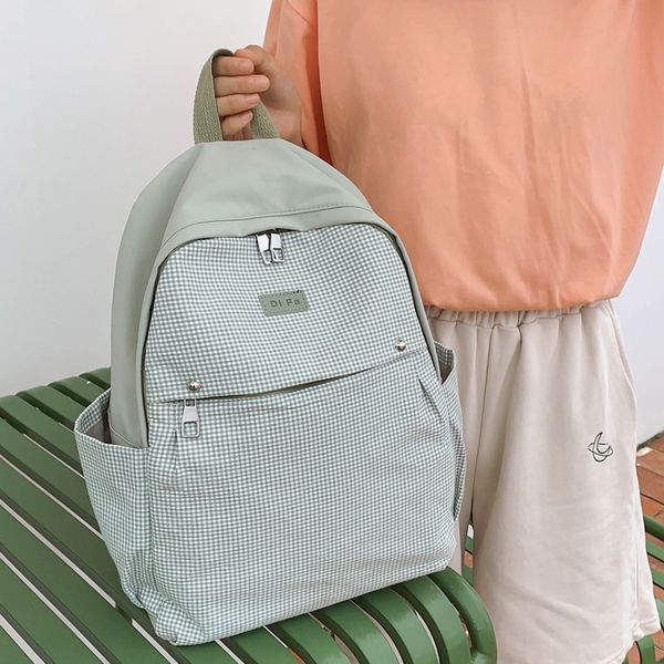 difa new embroidered waterproof nylon women backpack female plaid school bag for teenage girls small travel backpacks mochilas
difa new embroidered waterproof nylon women backpack female plaid school bag for teenage girls small travel backpacks mochilas