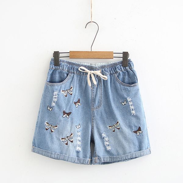 summer mori girl literary casual loose hole butterfly embroidery elastic waist slim wild cowboy shorts woman, White;black
summer mori girl literary casual loose hole butterfly embroidery elastic waist slim wild cowboy shorts woman, White;black