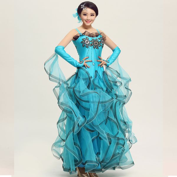 new pendulum ballroom dance dress luxurious tanggo waltz dance competition dress long sleeves modern practice clothing, Black;red
new pendulum ballroom dance dress luxurious tanggo waltz dance competition dress long sleeves modern practice clothing, Black;red