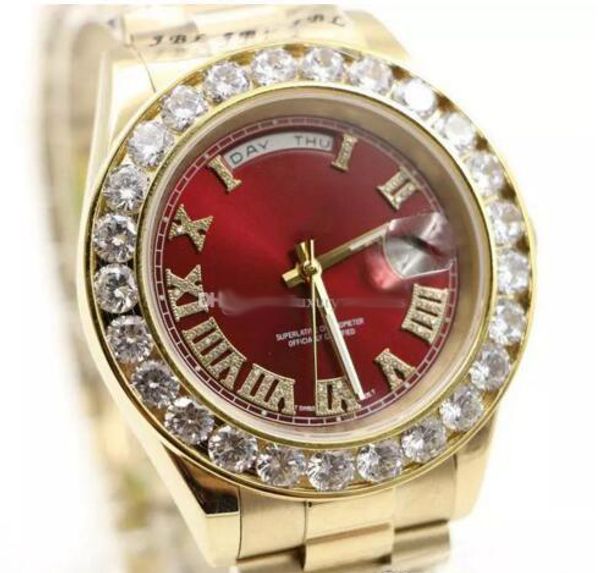 luxury men watch gold president day-date diamonds watch men stainless mother of pearl diamond bezel automatic wristwatch watches, Slivery;brown
luxury men watch gold president day-date diamonds watch men stainless mother of pearl diamond bezel automatic wristwatch watches, Slivery;brown