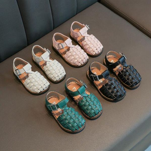 2020 new vintange weave solid girl's sandals closed toe sandals for girl kids baby flat girls summer kids shoes, Black;red
2020 new vintange weave solid girl's sandals closed toe sandals for girl kids baby flat girls summer kids shoes, Black;red
