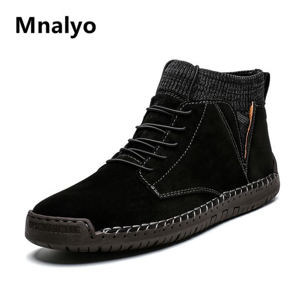 mnalyo new men autumn winter boots cotton shoes fashion warm plush casual shoes snow boots rubber outsole non-slip high, Black
mnalyo new men autumn winter boots cotton shoes fashion warm plush casual shoes snow boots rubber outsole non-slip high, Black
