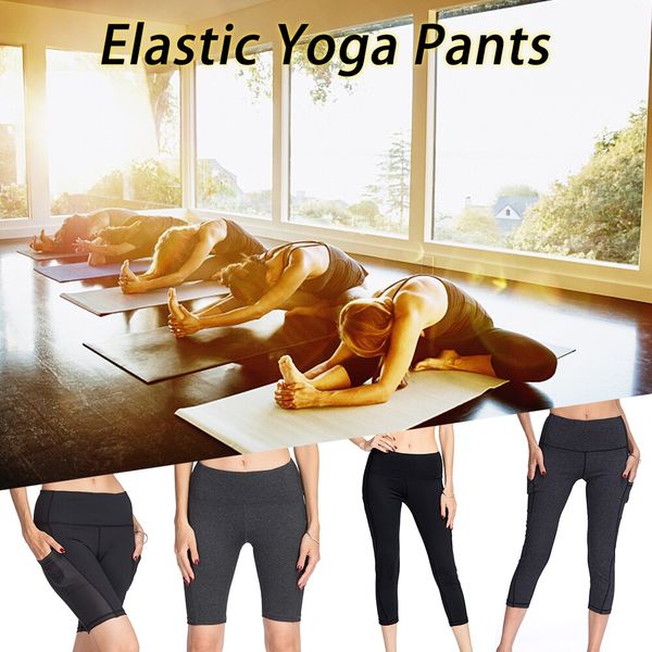 yoga capri pants shorts women high waist sports pants tummy control workout with 3 pockets yoga wear gym leggings, White;red
yoga capri pants shorts women high waist sports pants tummy control workout with 3 pockets yoga wear gym leggings, White;red