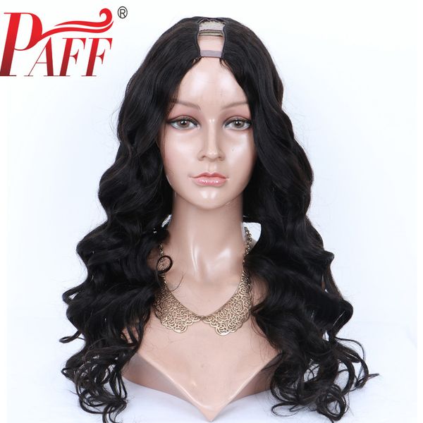 paff body wave human hair u part wig glueless brazilian remy hair 1*3 openning middle part wig, Black;brown
paff body wave human hair u part wig glueless brazilian remy hair 1*3 openning middle part wig, Black;brown