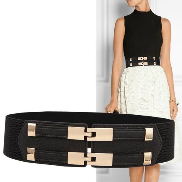 h3301 simple fashion waist belt women korean elastic wide seal female all-match metal buckle retro casual waistband accessories y200501, Black;brown
h3301 simple fashion waist belt women korean elastic wide seal female all-match metal buckle retro casual waistband accessories y200501, Black;brown