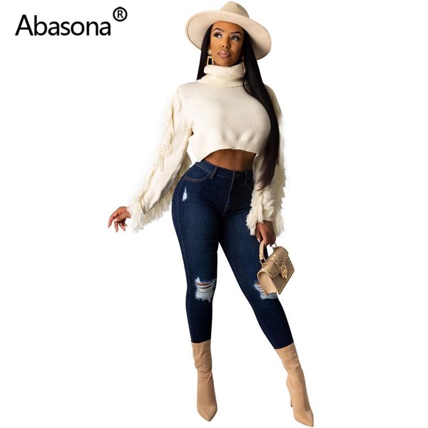 white solid ribbed knit bishop tassels sleeve sweater women autumn winter turtleneck fashion 2020 casual sweaters, White;black
white solid ribbed knit bishop tassels sleeve sweater women autumn winter turtleneck fashion 2020 casual sweaters, White;black