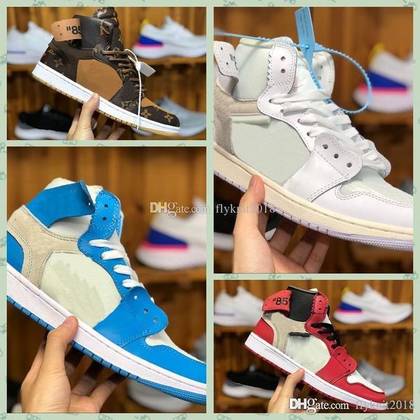 j001hf 1 x high mens outdoor shoes og unc white chicago nrg no l's not for resale no ps 1s sports designer sneakers36-46