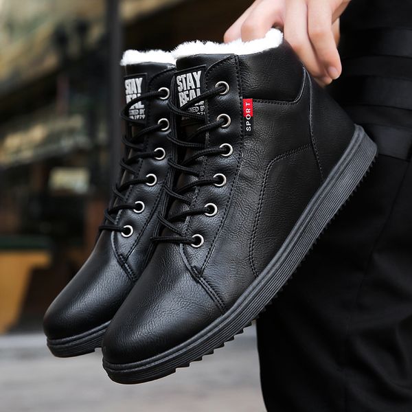 fashion trend men's lace men's shoes boots warm boots casual autumn and winter wild casual shoes, Black
fashion trend men's lace men's shoes boots warm boots casual autumn and winter wild casual shoes, Black