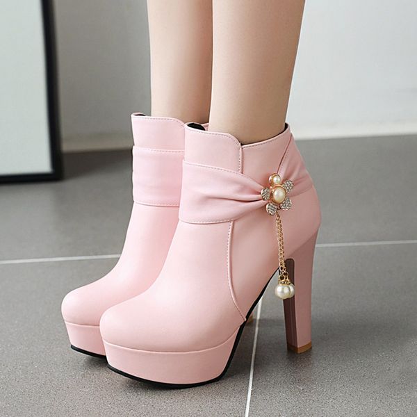 ymechic womens winter fashion 2019 party high heels lolita shoes pink black crystal bow platform ankle female high heel boots
ymechic womens winter fashion 2019 party high heels lolita shoes pink black crystal bow platform ankle female high heel boots
