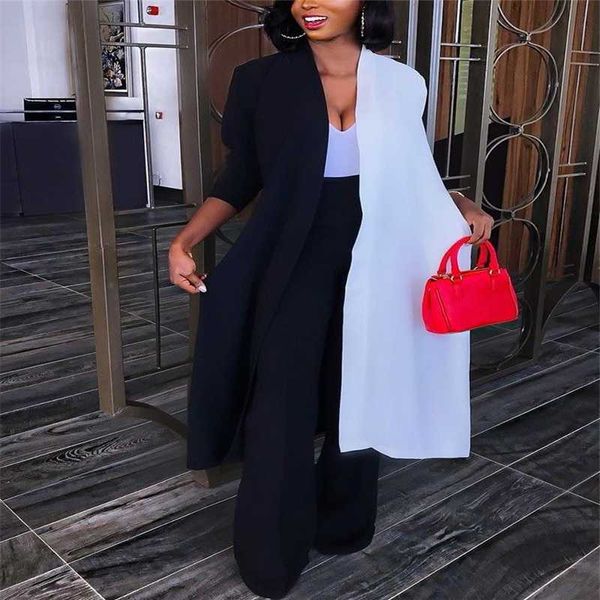 vogue new 2018 women loose long sleeve patchwork contrast color cardigan blouses ladies draped kimono shawl long shirts, White
vogue new 2018 women loose long sleeve patchwork contrast color cardigan blouses ladies draped kimono shawl long shirts, White