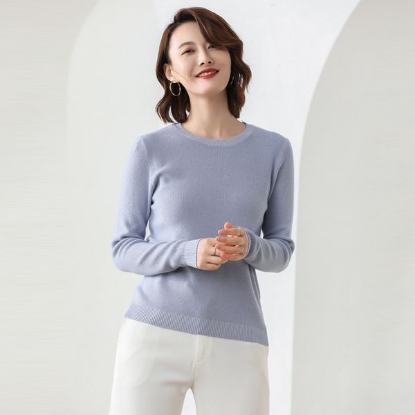 lhzsyy autumn winter new women's knitted o neck sweater casual solid color loose bottoming shirt soft wild short warm pullover, White;black
lhzsyy autumn winter new women's knitted o neck sweater casual solid color loose bottoming shirt soft wild short warm pullover, White;black
