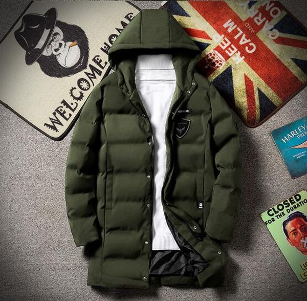 2020 new winter men thick parkas hooded patch designs heavyweight male outerwear warm jackets long cotton lining coats, Black
2020 new winter men thick parkas hooded patch designs heavyweight male outerwear warm jackets long cotton lining coats, Black