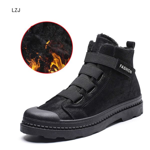 lz 2019 fashion winter with fur snow boots for men sneakers male shoes casual quality rubber ankle warm boots size 39-44, Black
lz 2019 fashion winter with fur snow boots for men sneakers male shoes casual quality rubber ankle warm boots size 39-44, Black