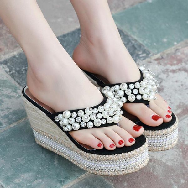 женских клинья тапочки летней платформа open toe casual обувь дама бисер благоустроенного пляж обувь женщина zapatos de mujer mg3, Black
женских клинья тапочки летней платформа open toe casual обувь дама бисер благоустроенного пляж обувь женщина zapatos de mujer mg3, Black