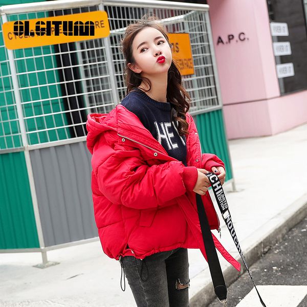 olgitum new 2018 winter female short korean fashion loose bread cotton jacket harajuku thicken cotton coat, Black
olgitum new 2018 winter female short korean fashion loose bread cotton jacket harajuku thicken cotton coat, Black