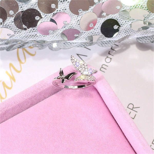 fashion silver/rose gold butterfly adjustable opening zircon ring for wedding engagement jewelry, Slivery;golden
fashion silver/rose gold butterfly adjustable opening zircon ring for wedding engagement jewelry, Slivery;golden