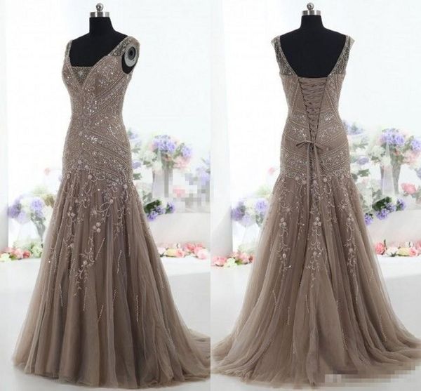 actual images vintage mother of the bride dresses mermaid v neck applique beads tulle corset custom mother party dresses evening gowns, Black;red
actual images vintage mother of the bride dresses mermaid v neck applique beads tulle corset custom mother party dresses evening gowns, Black;red